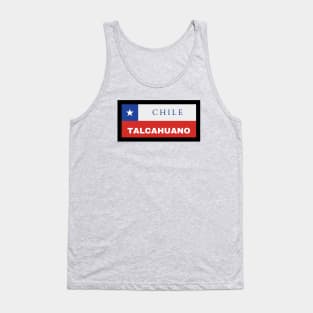 Talcahuano City in Chile Flag Tank Top